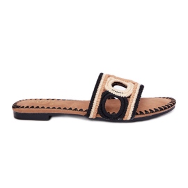 Crochet FUERS PLATO con tacones planos negros 8