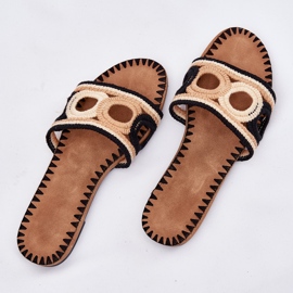 Crochet FUERS PLATO con tacones planos negros 9