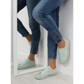 Verde G-94 Deportivas de mujer en ante verde 3