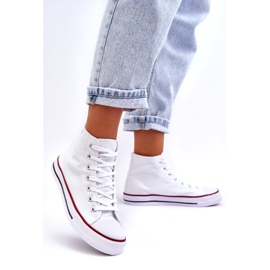 Zapatillas de zapatillas clásicas blancas de las mujeres blanco 1