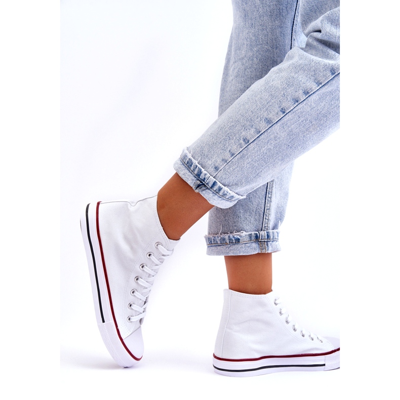 Zapatillas de zapatillas clásicas blancas de las mujeres blanco 2