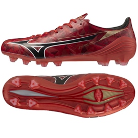Mizuno Alfa II Elite FG P1GA256260 Zapatos de fútbol rojo 1