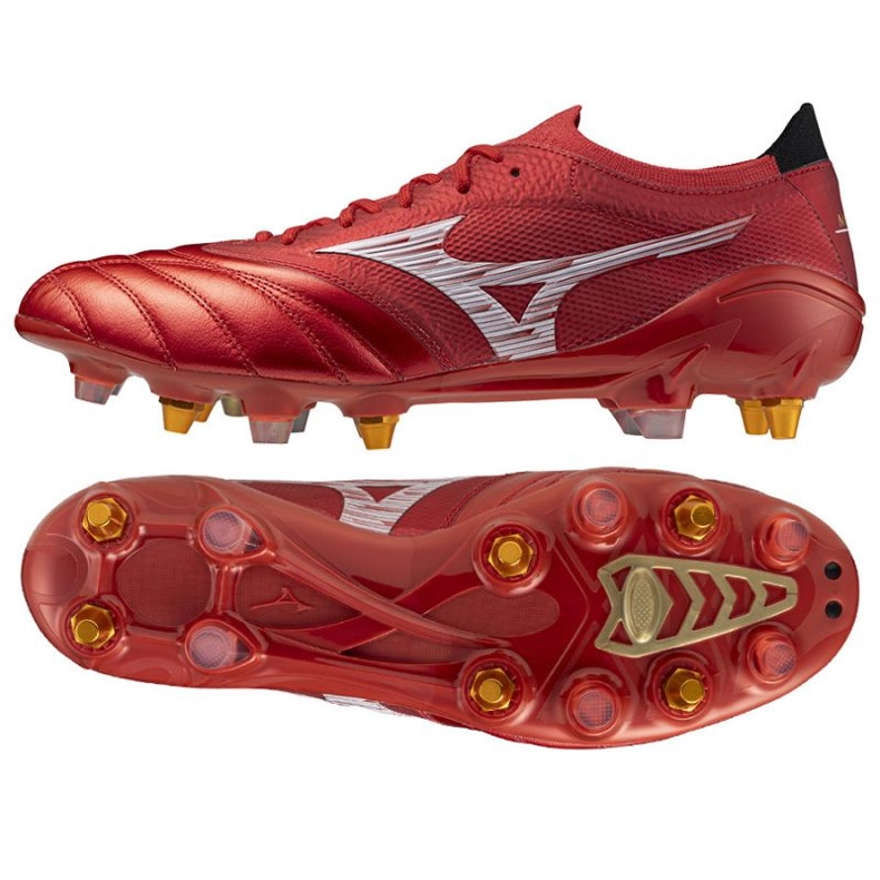 Mizuno Morelia Neo IV Beta Japón Mix SG P1GC254060 Zapatos de fútbol rojo 1