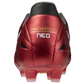 Mizuno Morelia Neo IV Pro FG P1GA253460 Zapatos de fútbol rojo 4