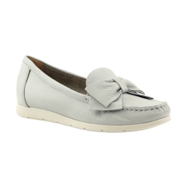 Mocasines Caprice zapatos de mujer gris 1