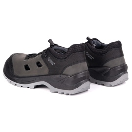 Fagum-Stomil Sandalias de cuero para hombres TechWork 1164p S1 Sr Gray gris 7