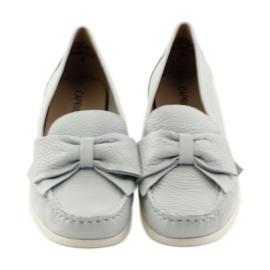 Mocasines Caprice zapatos de mujer gris 4