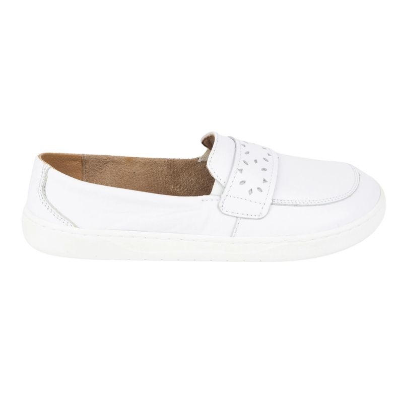 Olivier Mocasines de Inga de Femenina Barefoot con un ancho de polaco delantero blanco 2