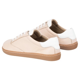 Zapatillas de zapatillas descalzo maja olivier - zapatos de cuero anatómico en polvo rosado 5