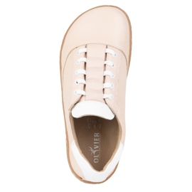 Zapatillas de zapatillas descalzo maja olivier - zapatos de cuero anatómico en polvo rosado 7