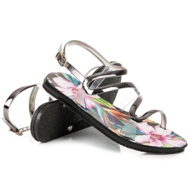 Vinceza Sandalias abrochadas con hebilla gris 2 Vinceza Sandalias abrochadas con hebilla gris 2