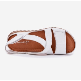 Sandalias de cuero para mujeres Maciejka L6848-11 White blanco 2