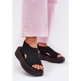 Sandalias Plataforma Mujer Negro 2