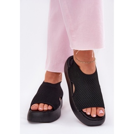 Sandalias Plataforma Mujer Negro 3