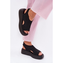 Sandalias Plataforma Mujer Negro 5