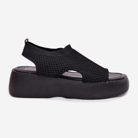 Sandalias Plataforma Mujer Negro 8