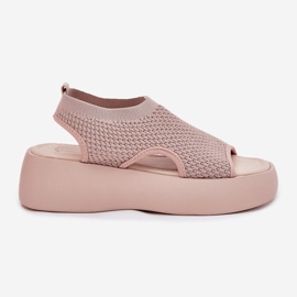 Sandalias con Plataforma para Mujer, Beige 8