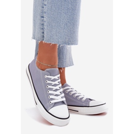 Zapatillas de zapatillas clásicas de las mujeres azul 1
