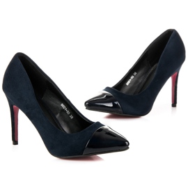 Erynn Stilettos ante azul marino 1