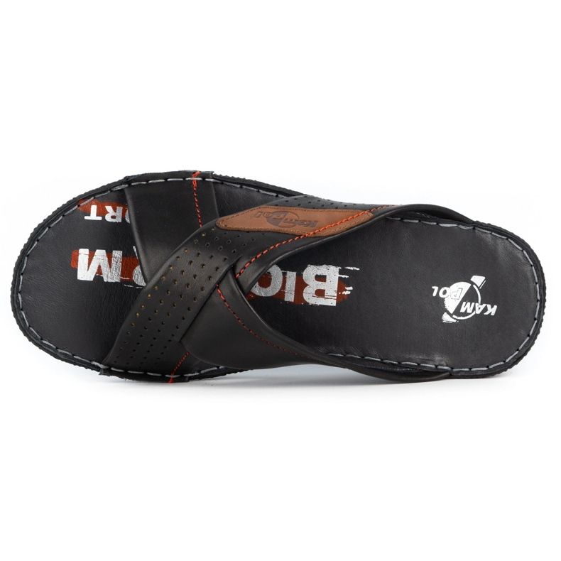 Kampol Babuchas hombre piel 216KAM negro 6