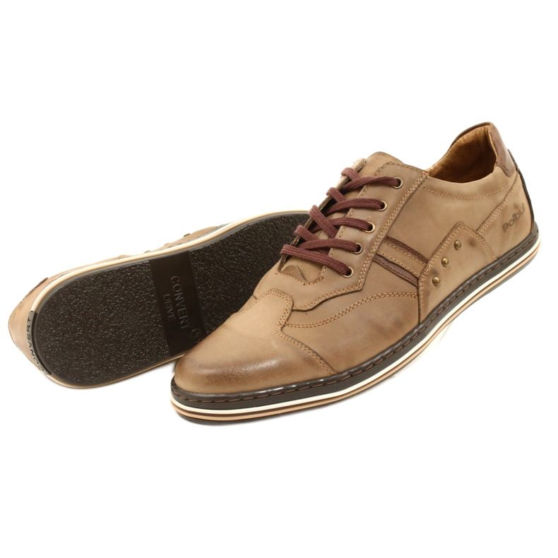Polbut 1801 zapatos casual de hombre marrón 10