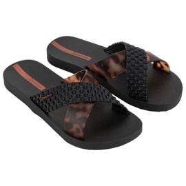 Ipanema Slide Slide 27214 BC402 Black Leopard Flip -Flops negro 1