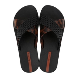 Ipanema Slide Slide 27214 BC402 Black Leopard Flip -Flops negro 2