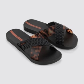 Ipanema Slide Slide 27214 BC402 Black Leopard Flip -Flops negro 3