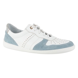 Olivier Zapatos de cuero descalzo blanco 4