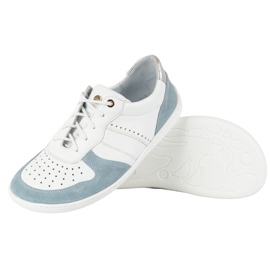 Olivier Zapatos de cuero descalzo blanco 5