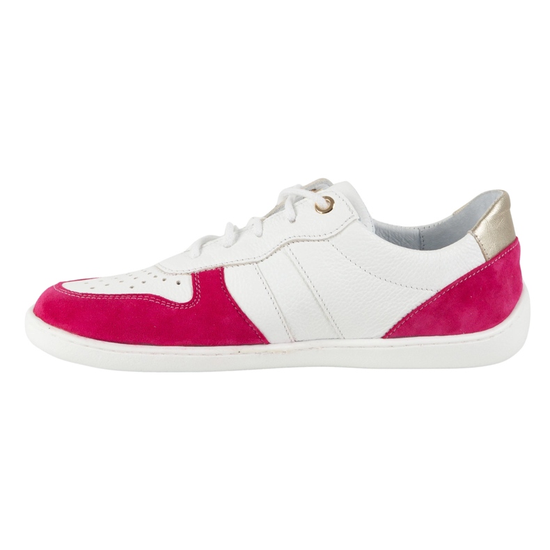 Zapatos de cuero descalzo Olivier 1773pol - zapatillas blancas minimalistas livianas con fucsia blanco 2