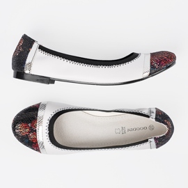 Goodin Bailarinas blancas con elementos decorativos blanco 3