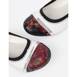 Goodin Bailarinas blancas con elementos decorativos blanco 4