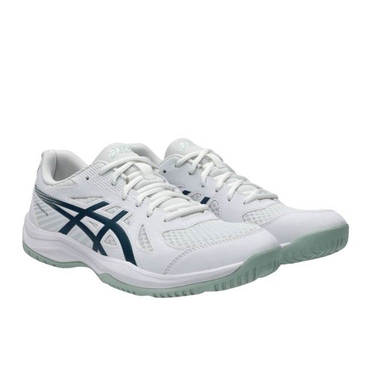 ASICS UPCURT 6 1071A104 104 zapatos de voleibol blanco 1
