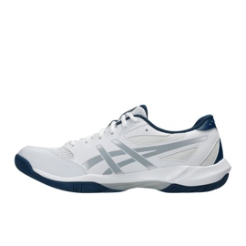 Zapatillas de voleibol de gel de gel ASICS 12 1071A116 100 blanco 4