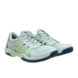 Zapatillas de voleibol de gel de gel ASICS 12 1071A116 300 verde 1