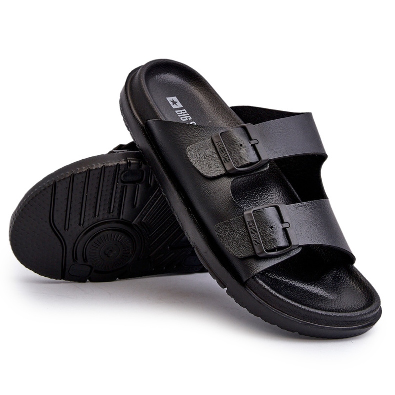 Chanclas Ligeras De Hombre Con Hebillas Big Star NN174597 Negro 6
