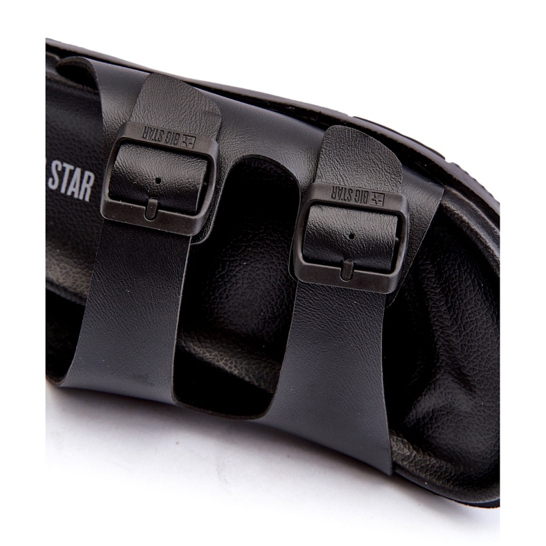 Chanclas Ligeras De Hombre Con Hebillas Big Star NN174597 Negro 2
