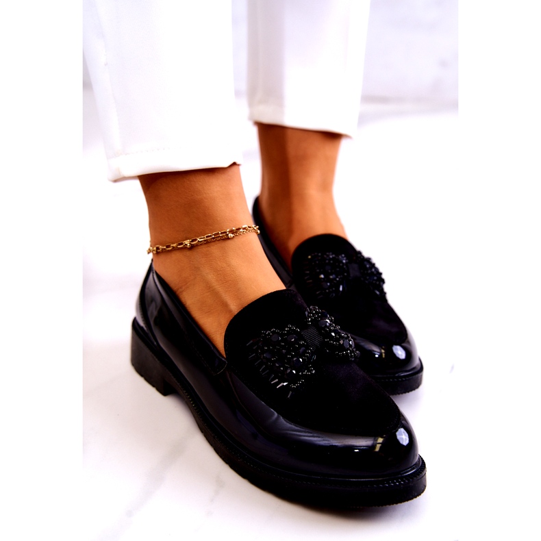 S.Barski Lafasins mocasins de lafefer de mujeres de mujer negro 5 S.Barski Lafasins mocasins de lafefer de mujeres de mujer negro 5