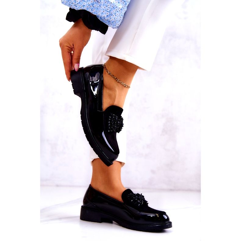 S.Barski Lafasins mocasins de lafefer de mujeres de mujer negro 3 S.Barski Lafasins mocasins de lafefer de mujeres de mujer negro 3