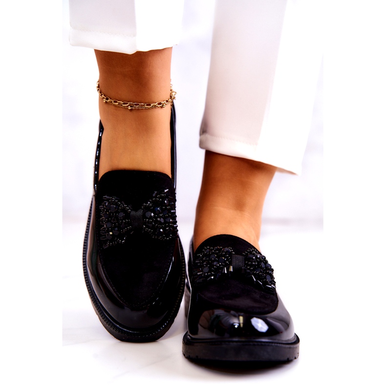 S.Barski Lafasins mocasins de lafefer de mujeres de mujer negro 4 S.Barski Lafasins mocasins de lafefer de mujeres de mujer negro 4