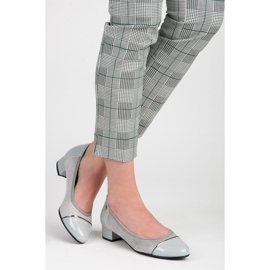 Vices Zapatos casuales de tacón bajo gris 4