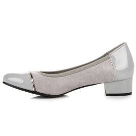 Vices Zapatos casuales de tacón bajo gris 2