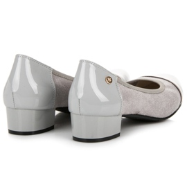 Vices Zapatos casuales de tacón bajo gris 3