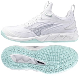 Mizuno Wave Luminous 3 V1GC242045 Zapatos de voleibol blanco 1