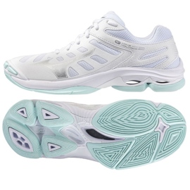 Mizuno Wave Voltage 2 V1GC246045 Zapatos de voleibol blanco 1