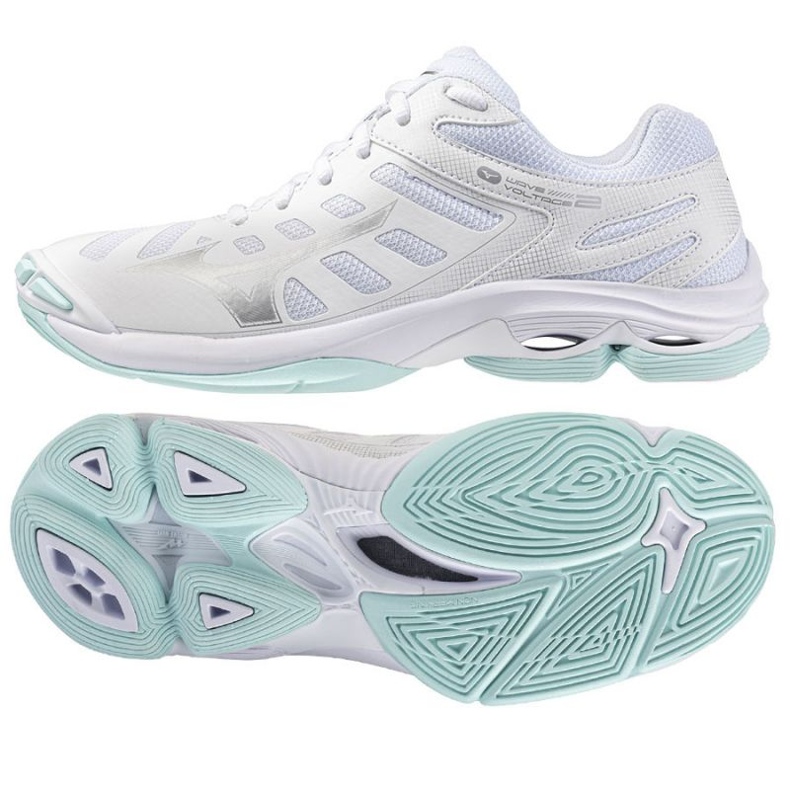 Mizuno Wave Voltage 2 V1GC246045 Zapatos de voleibol blanco 1 Mizuno Wave Voltage 2 V1GC246045 Zapatos de voleibol blanco 1