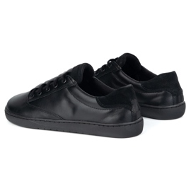 Zapatillas de zapatillas descalzo maja olivier - zapatos de cuero negro 3