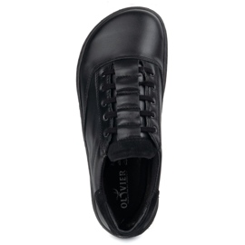 Zapatillas de zapatillas descalzo maja olivier - zapatos de cuero negro 4