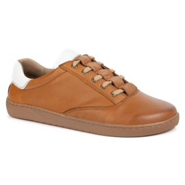 Olivier Zapatillas de zapatillas descalitas para mujeres - zapatos de cuero marrón 1